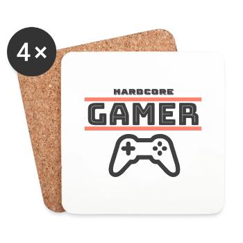 Gamer - Untersetzer (4er-Set) - Weiß - Vorne