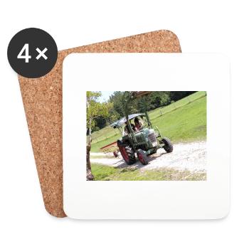 Bulldog IMG 20210722 145905 - Coasters (set of 4) - white - Front