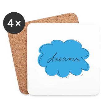 Dreams - Untersetzer (4er-Set) - Weiß - Vorne