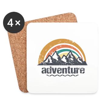 Adventure - Coasters (set of 4) - white - Front