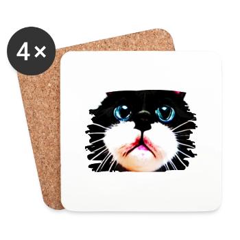 Cracy cat 7 - Untersetzer (4er-Set) - Weiß - Vorne