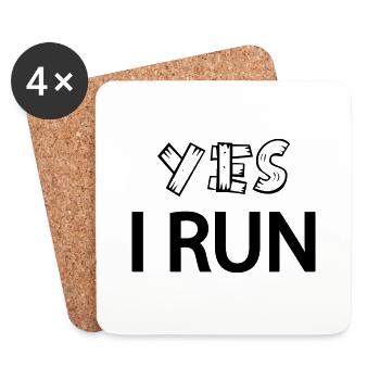 Vélo Courir Marathon Triathlon Vélo - Dessous de verre (lot de 4) - blanc - Devant