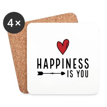 I love you - Coasters (set of 4) - white - Front