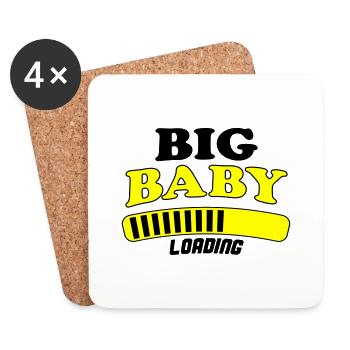 Big Baby Loading - Untersetzer (4er-Set) - Weiß - Vorne