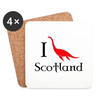 I heart Scotland - Coasters (set of 4) - white - Front