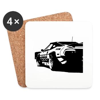 AUTO - Untersetzer (4er-Set) - Weiß - Vorne