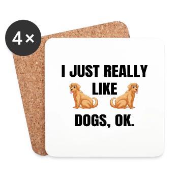 Hund Dog - Coasters (set of 4) - white - Front