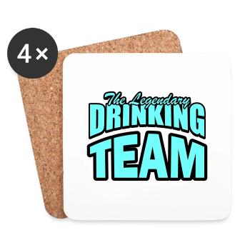 Drinking Team - Coasters (set of 4) - white - Front