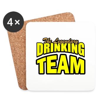 Drinking Team - Coasters (set of 4) - white - Front