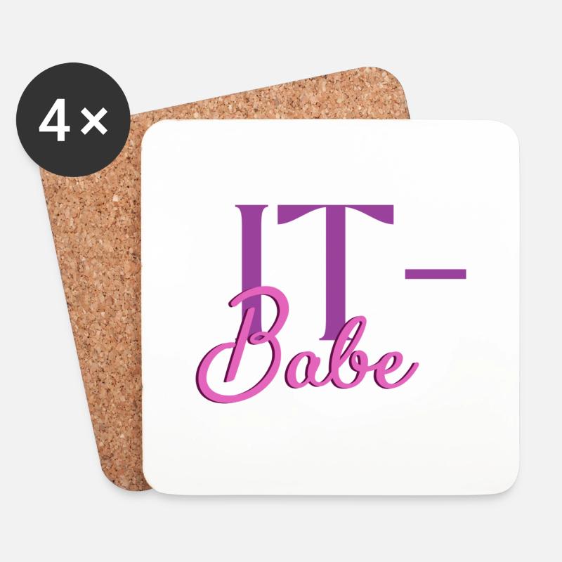 IT-Babe - Coasters (set of 4) - white