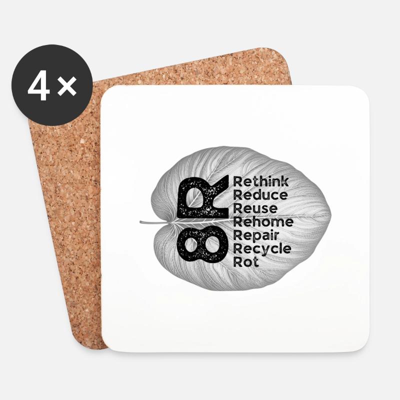 Eco Eco9 - Untersetzer (4er-Set) - Weiß