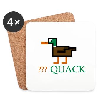 Duck Quack - Coasters (set of 4) - white - Front