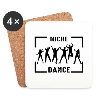 Dancing Dance Music - Untersetzer (4er-Set) - Weiß - Vorne