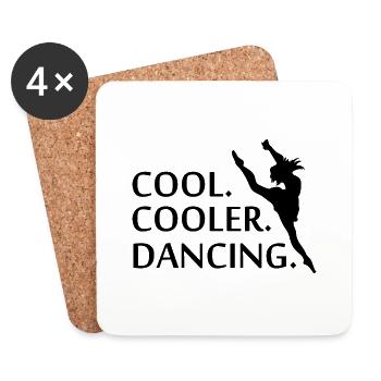 Dancing Dance Music - Coasters (set of 4) - white - Front