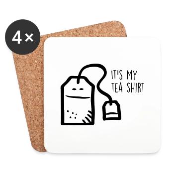 It's my tea shirt - Untersetzer (4er-Set) - Weiß - Vorne