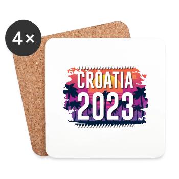 Croatia 2023 - Untersetzer (4er-Set) - Weiß - Vorne