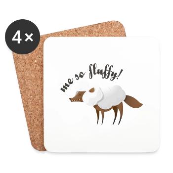 Wildtiere - Untersetzer (4er-Set) - Weiß - Vorne
