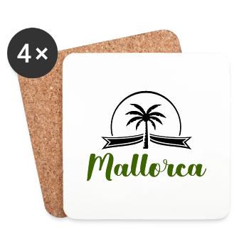 mallorca - Untersetzer (4er-Set) - Weiß - Vorne