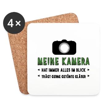 Fotograf fotografieren - Untersetzer (4er-Set) - Weiß - Vorne