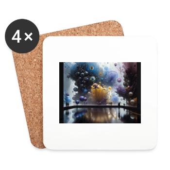Journey in Actarus #7 - Coasters (set of 4) - white - Front