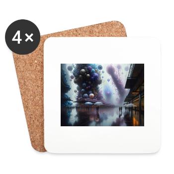 Journey in Actarus #13 - Coasters (set of 4) - white - Front