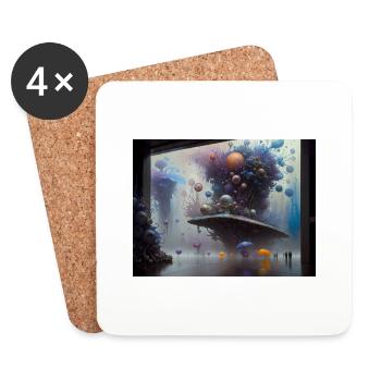 Journey in Actarus #20 - Coasters (set of 4) - white - Front