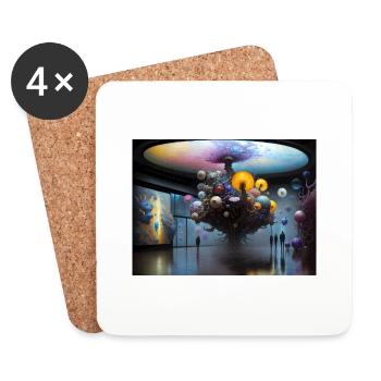 Voyage en Actarus #21 - Dessous de verre (lot de 4) - blanc - Devant