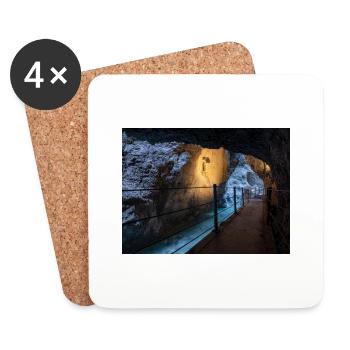 Partnachklamm - Untersetzer (4er-Set) - Weiß - Vorne