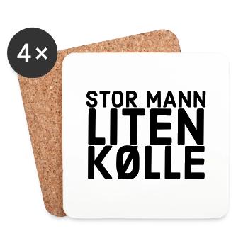 big man small club - Coasters (set of 4) - white - Front