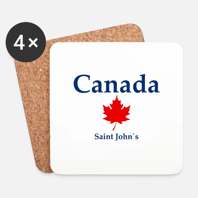 Saint John´s - Canada - Kanada - Untersetzer (4er-Set) - Weiß