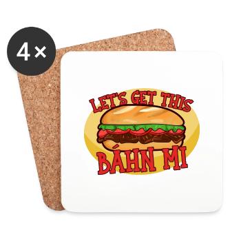 Vietnam Viet Banh Mi pain vietnamien I cadeau - Dessous de verre (lot de 4) - blanc - Devant