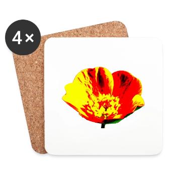 Blume, A731178 1 - Untersetzer (4er-Set) - Weiß - Vorne
