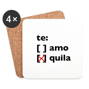 Tequila - Untersetzer (4er-Set) - Weiß - Vorne