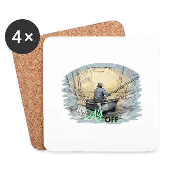 Fishen - Untersetzer (4er-Set) - Weiß - Vorne