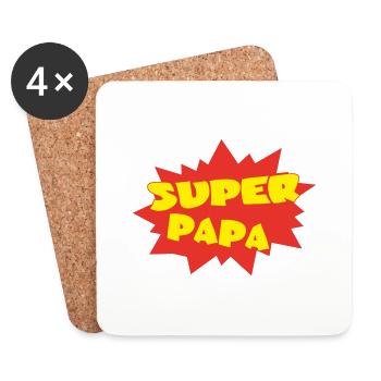 Dad - Coasters (set of 4) - white - Front