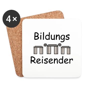 Voyageur éducatif - Dessous de verre (lot de 4) - blanc - Devant