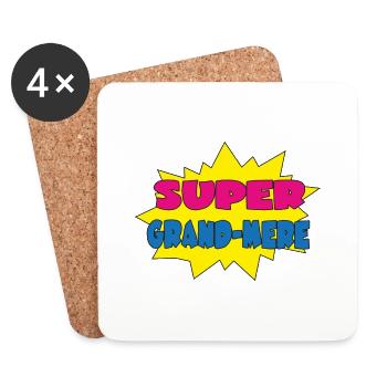 GRANDMOTHER - Coasters (set of 4) - white - Front