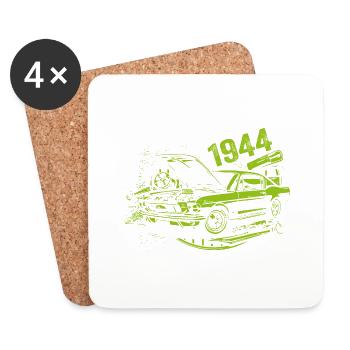 1944 Geburtstag Oldtimer Modell 1944 Vintage 1944 - Untersetzer (4er-Set) - Weiß - Vorne