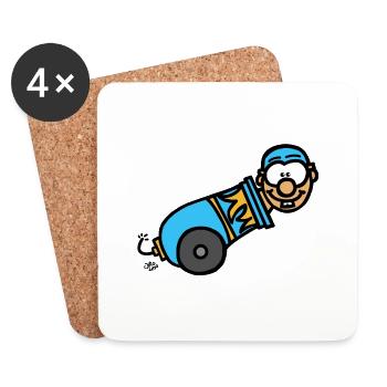 The Cannon - Coasters (set of 4) - white - Front