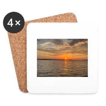 Sonnenuntergang - Untersetzer (4er-Set) - Weiß - Vorne