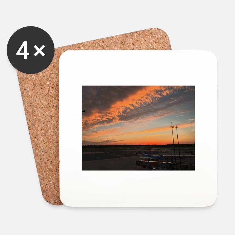 Sundown - Untersetzer (4er-Set) - Weiß