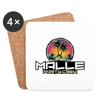 Malle Party Crew Vacances - Dessous de verre (lot de 4) - blanc - Devant