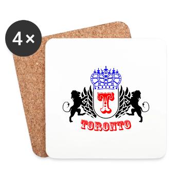 toronto2 - Coasters (set of 4) - white - Front