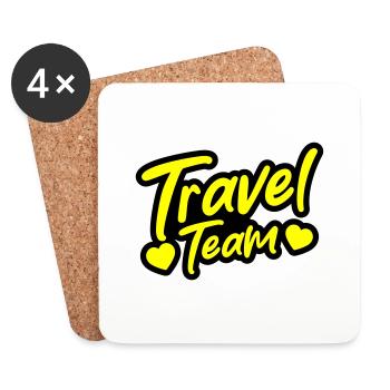 Travel Team - Untersetzer (4er-Set) - Weiß - Vorne
