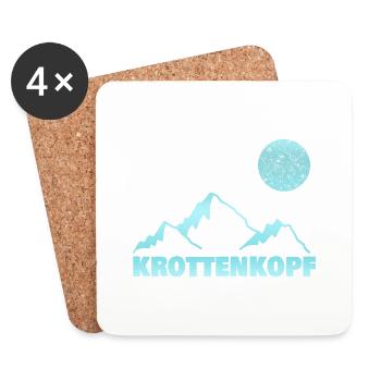 Alpinisme krottenkopf - Dessous de verre (lot de 4) - blanc - Devant