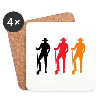 Farmer Colored - Coasters (set of 4) - white - Front