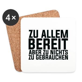 Funny Saying Picture Funny Humor Gift Idea - Coasters (set of 4) - white - Front