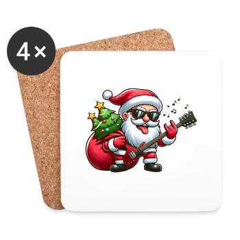 Santa Rock 1 - Coasters (set of 4) - white - Front