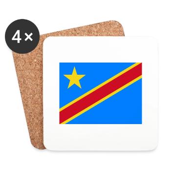 Congo - Dessous de verre (lot de 4) - blanc - Devant