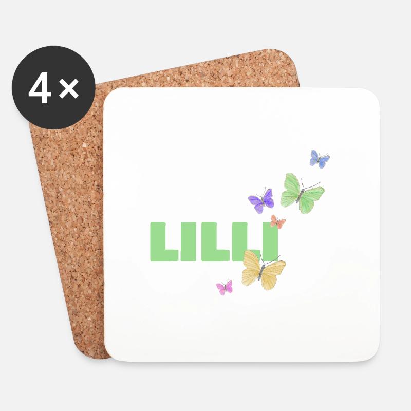 Lilli - Untersetzer (4er-Set) - Weiß